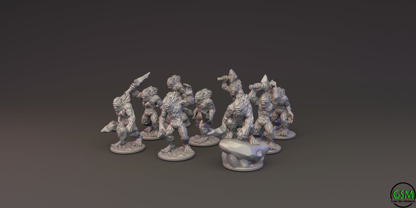 10mm Ogre Tribes - Yhetees