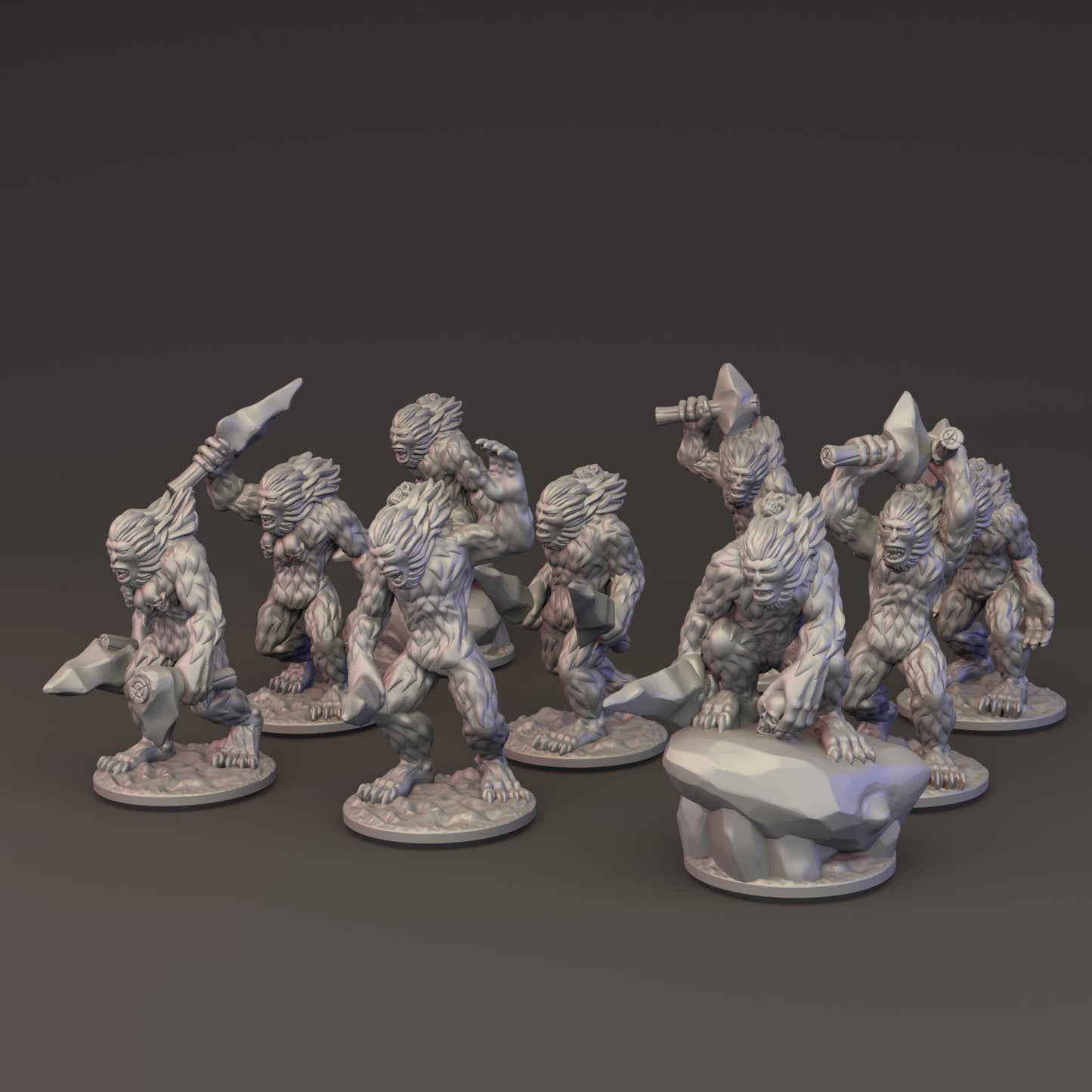 10mm Ogre Tribes - Yhetees