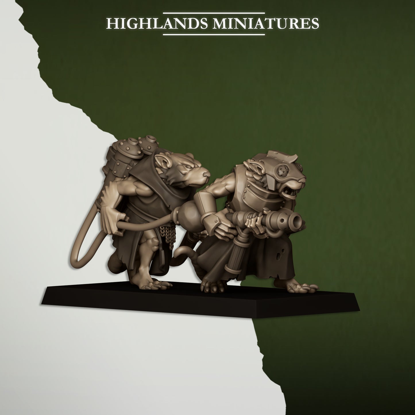 28mm Vermin Weapon Teams - Sewer Vermin