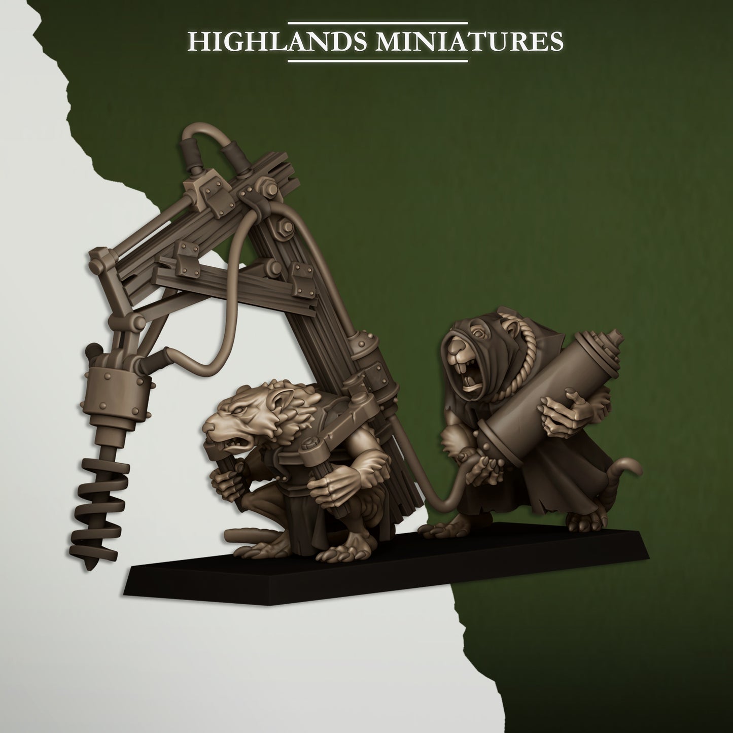 28mm Vermin Weapon Teams - Sewer Vermin