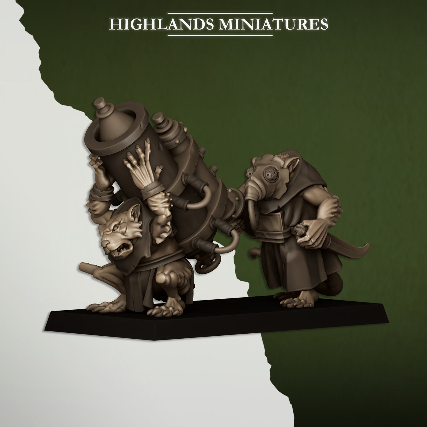 28mm Vermin Weapon Teams - Sewer Vermin
