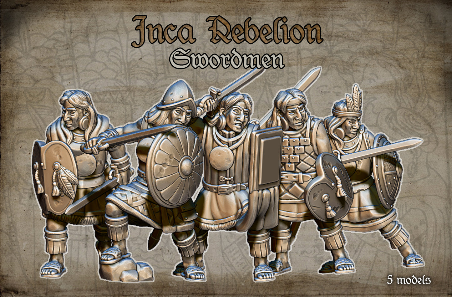 28mm Inca Rebellion Swordmen
