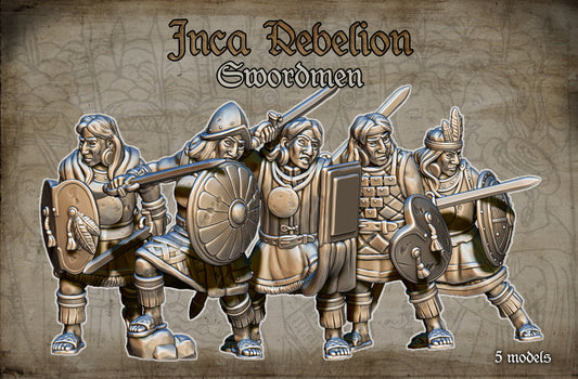 28mm Inca Rebellion Swordmen