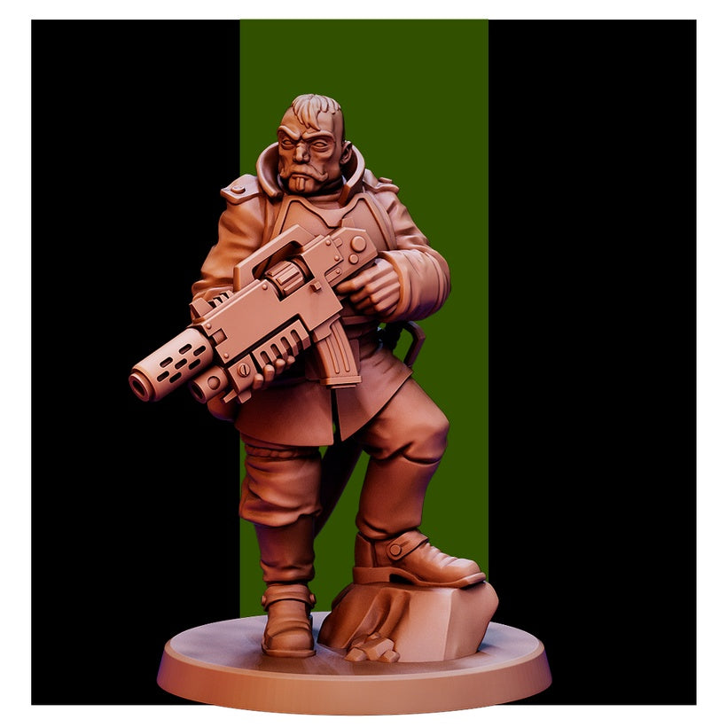 28mm Lord-Militant with Retinue