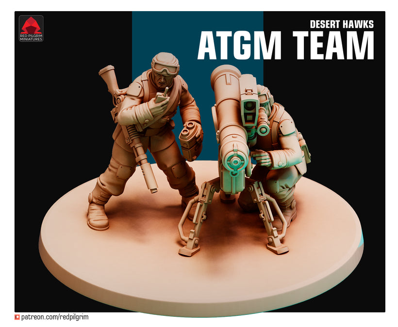 28mm Desert Hawk ATGM Team
