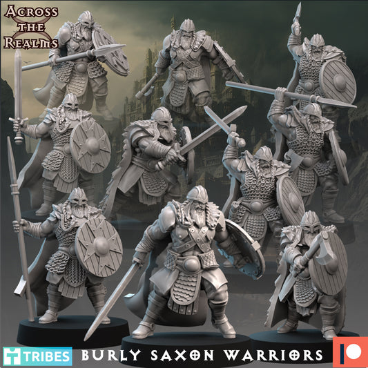 28mm Burly Saxon Warriors