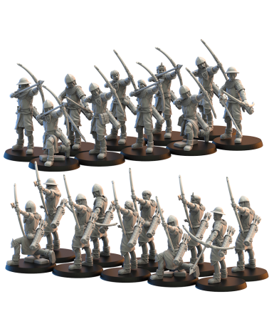 28mm Bowmen On Foot
