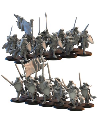 28mm Calix Knights On Foot