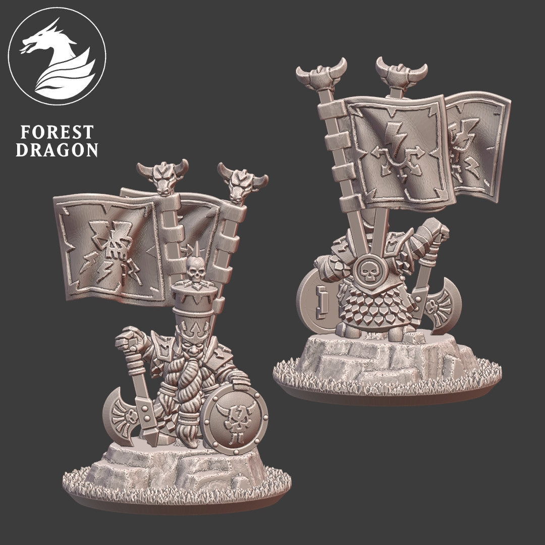 Dwarf Demonsmiths - 10mm Exalted Lord on Foot