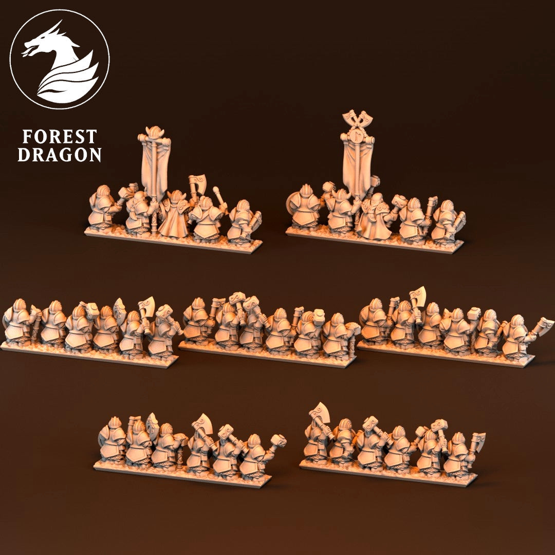 Dwarven Lords - 10mm Elite Warrior Regiment