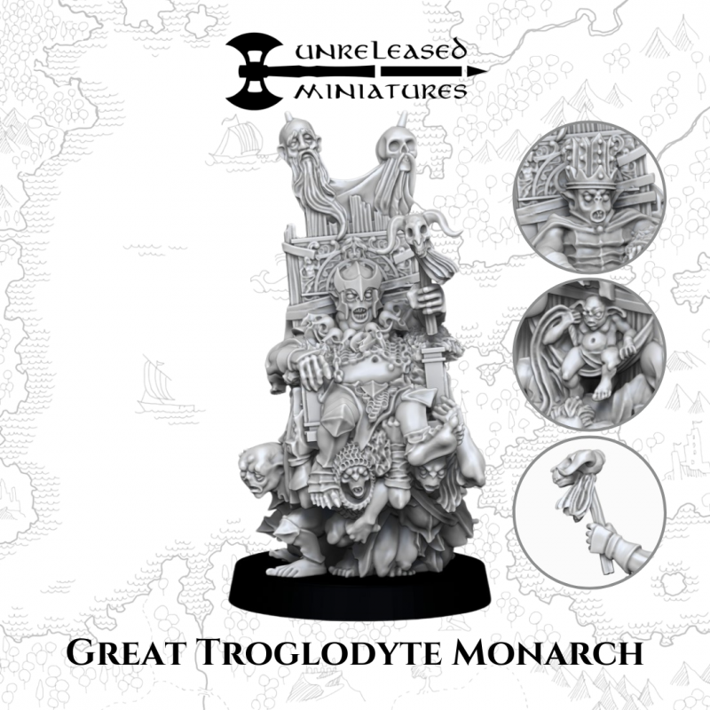 28mm Great Troglodyte Monarch
