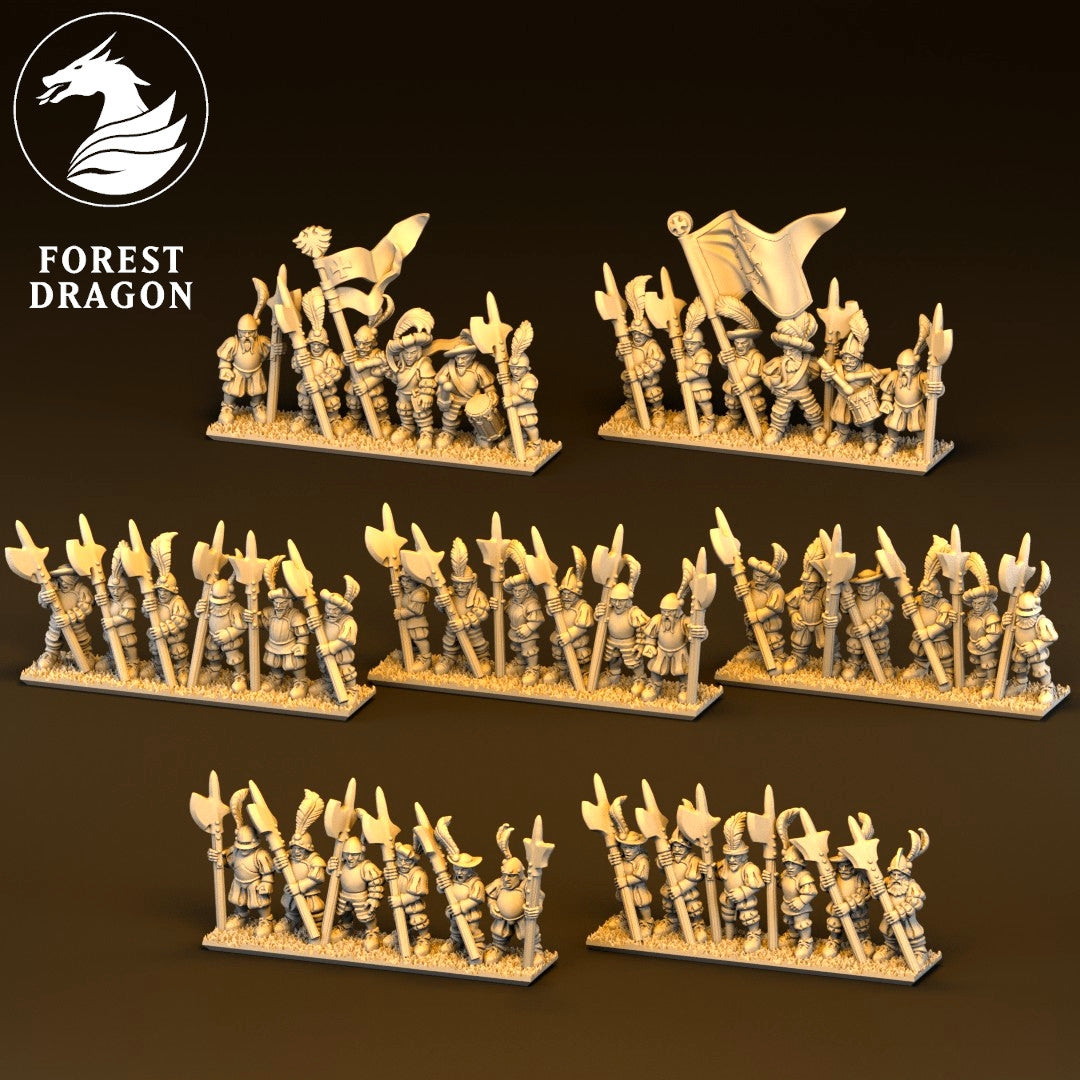 Imperial Empire - 10mm Halberdier Regiment