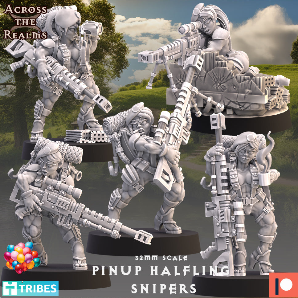28mm Pinup Halfling Snipers