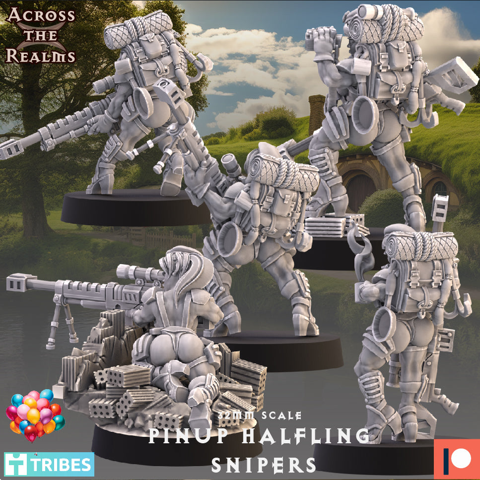 28mm Pinup Halfling Snipers