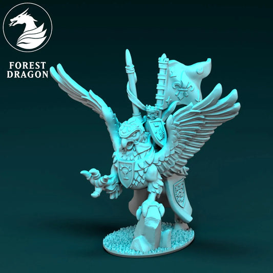 Chivalric - 10mm King on Hippogriff