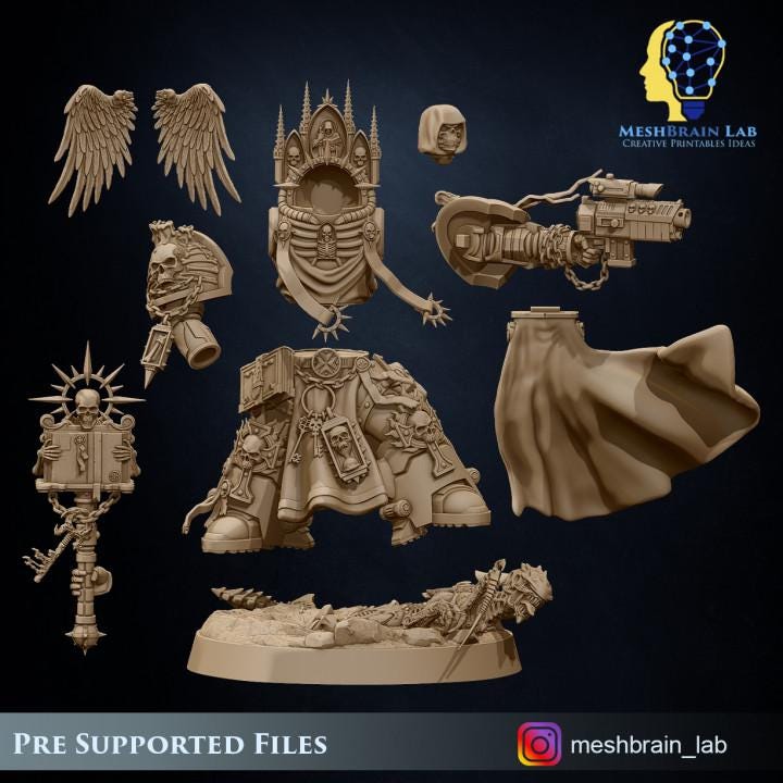 Custos Dogmatis Terminator Scale | Imperial Marines | 32mm | Meshbrain Labs