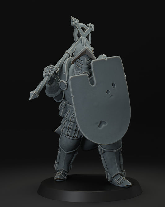 Trench Crusade - Heavy Infantry Mace & Shield