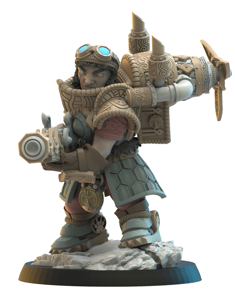 28mm Inga, Engineer Captain