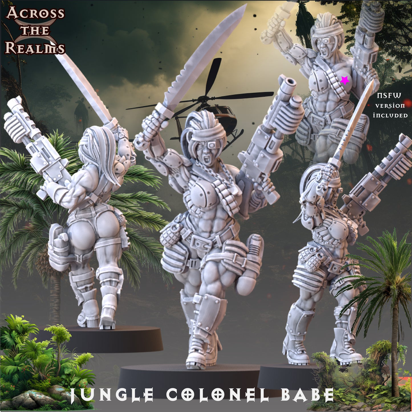 28mm Jungle Colonel Babe