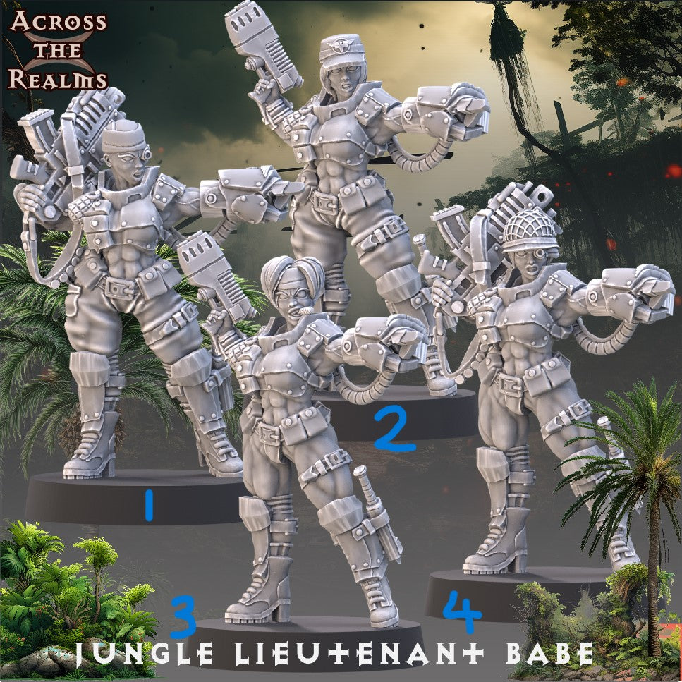 28mm Jungle Lieutenant Babe