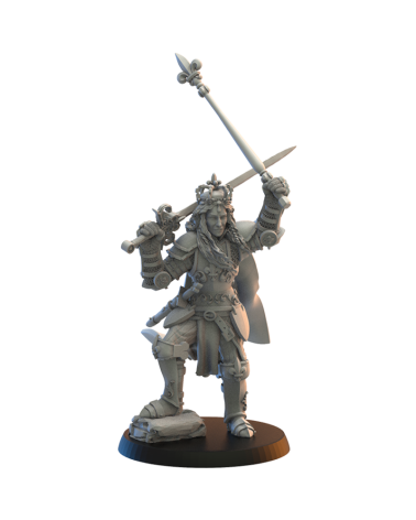 28mm Mismeria, Mercia Queen On Foot