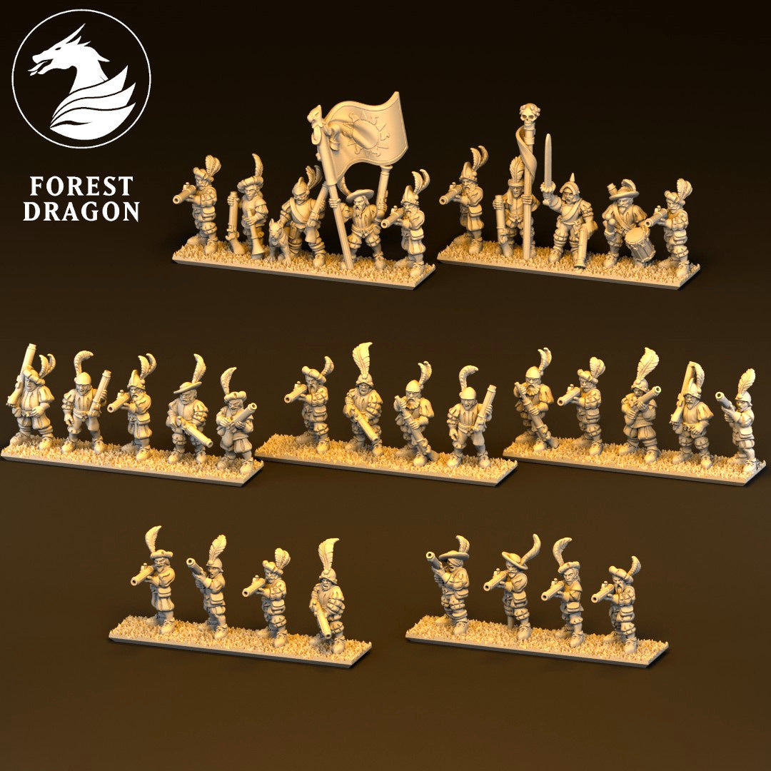 Imperial Empire - 10mm Handgunner Regiment