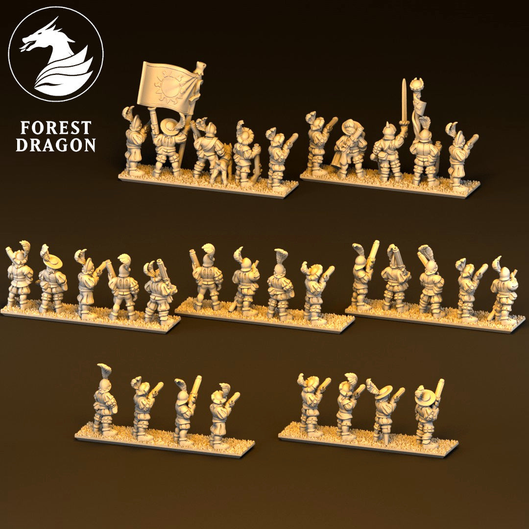 Imperial Empire - 10mm Handgunner Regiment