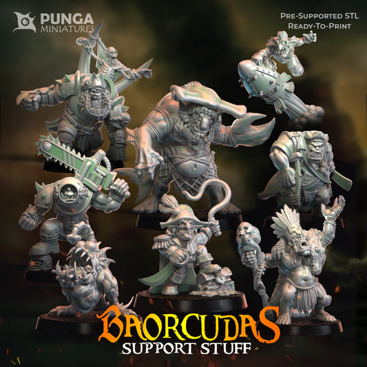 28mm Baorcudas Orc Support Staff