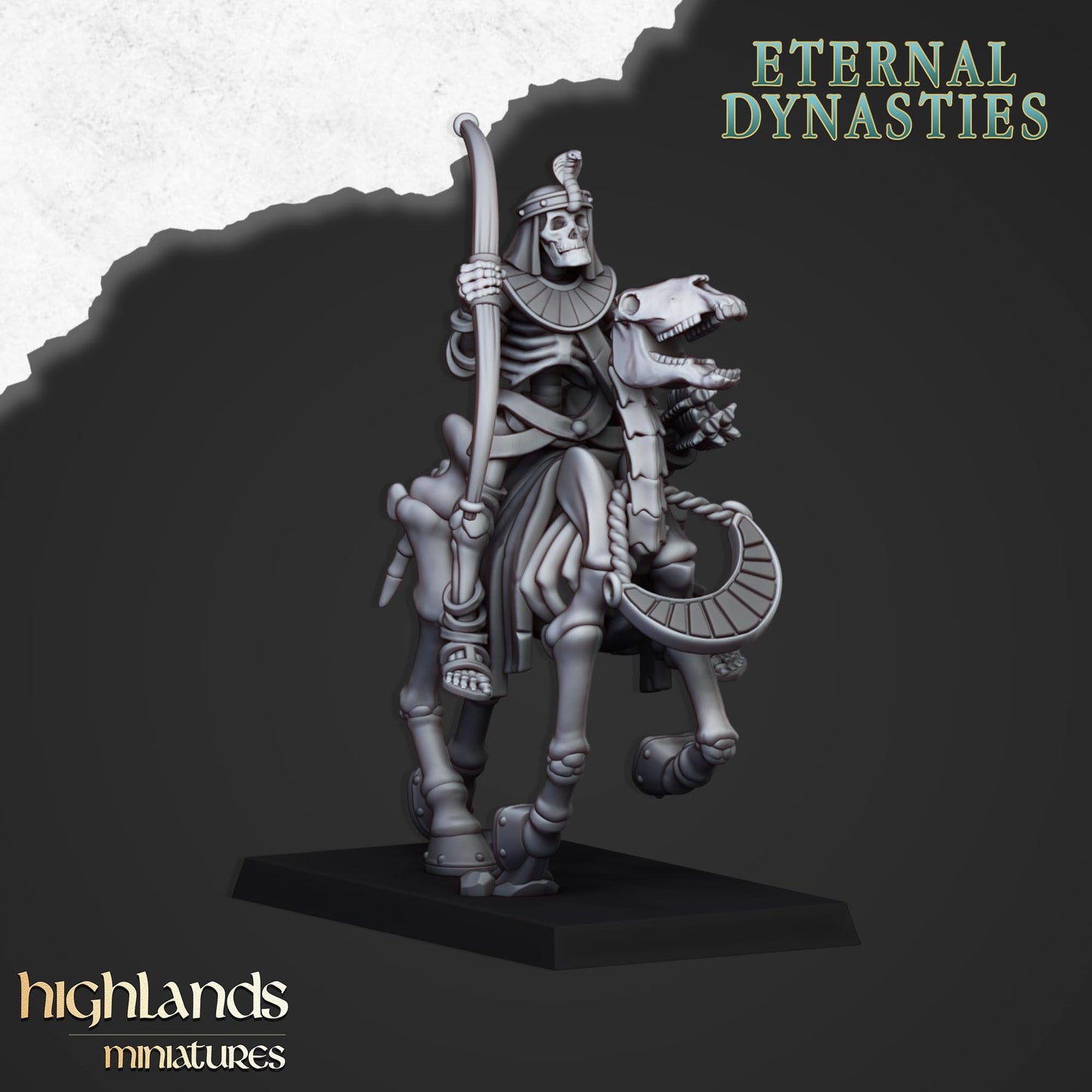 28mm Ancient Skeletal Cavalry with Bows - Eternal Dynasties