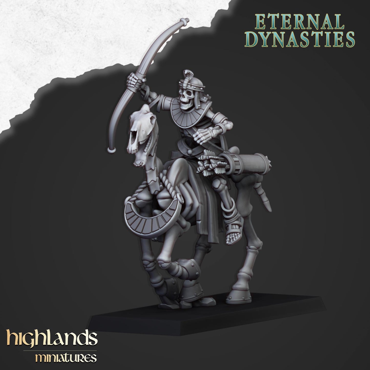 28mm Ancient Skeletal Cavalry with Bows - Eternal Dynasties