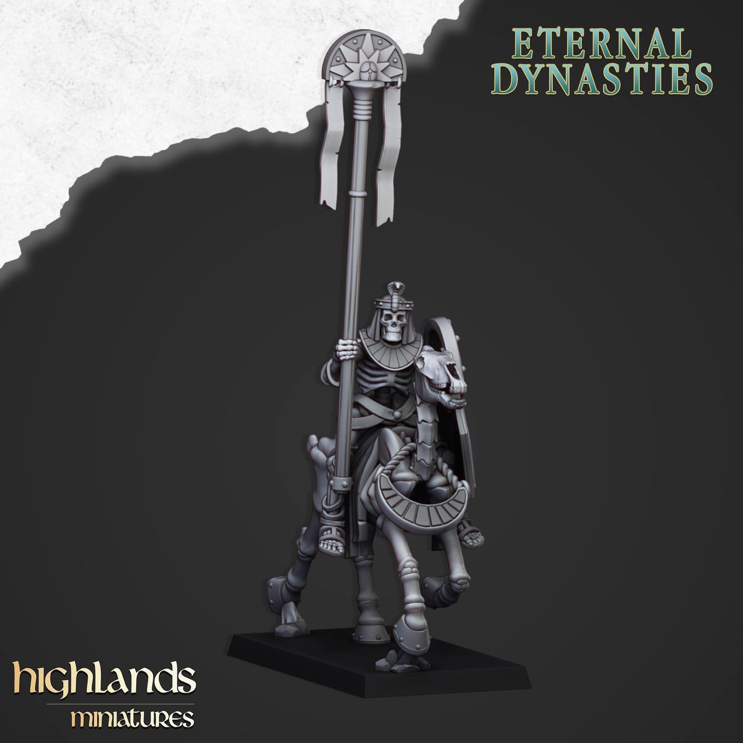 28mm Ancient Skeletal Cavalry with Spears - Eternal Dynasties