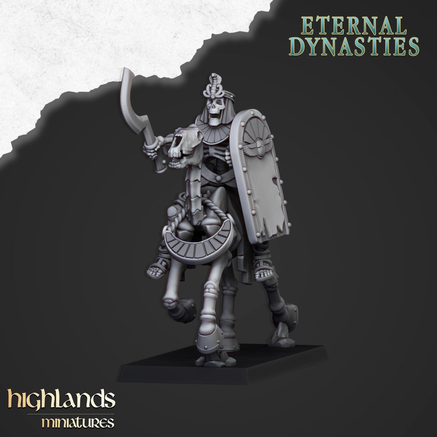 28mm Ancient Skeletal Cavalry with Bows - Eternal Dynasties