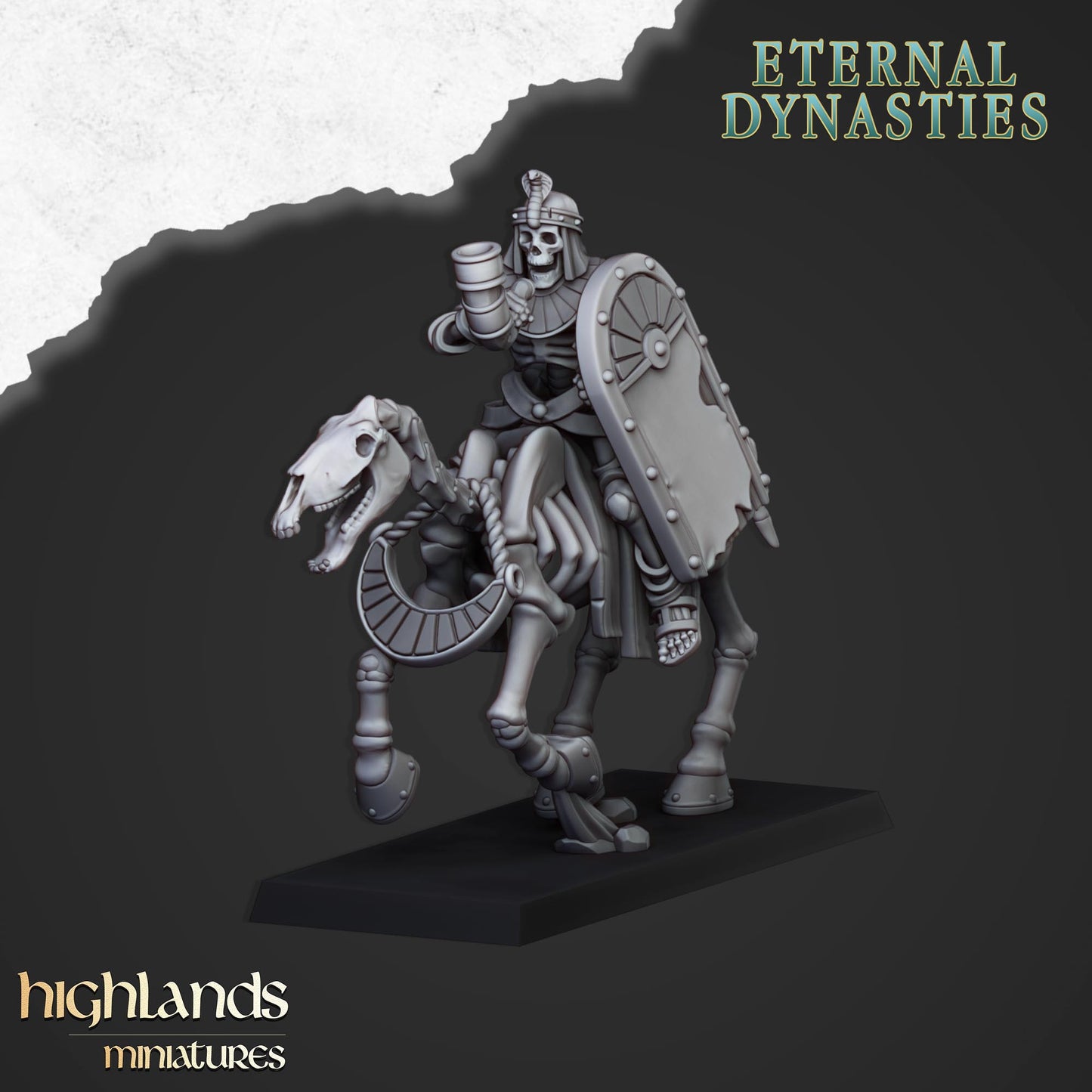 28mm Ancient Skeletal Cavalry with Spears - Eternal Dynasties