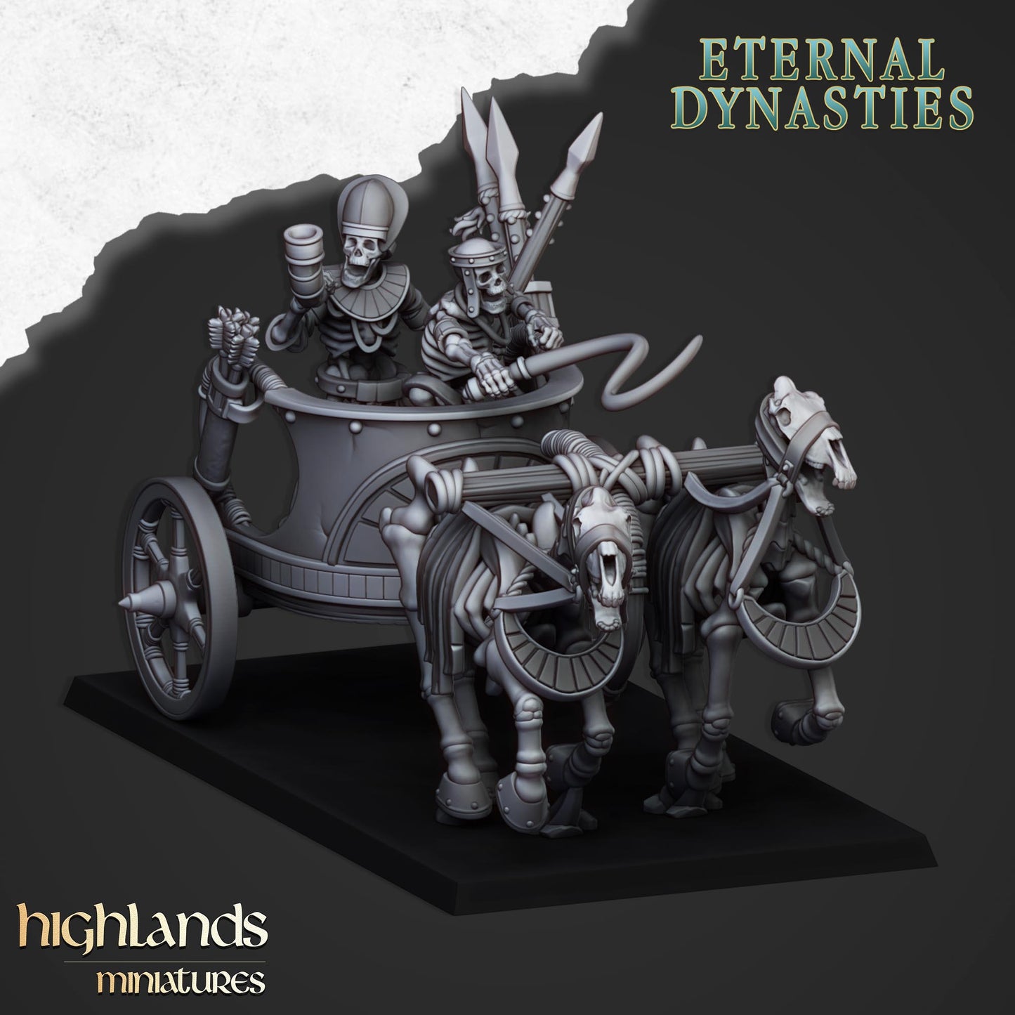 28mm Ancient Skeletal Chariots - Eternal Dynasties