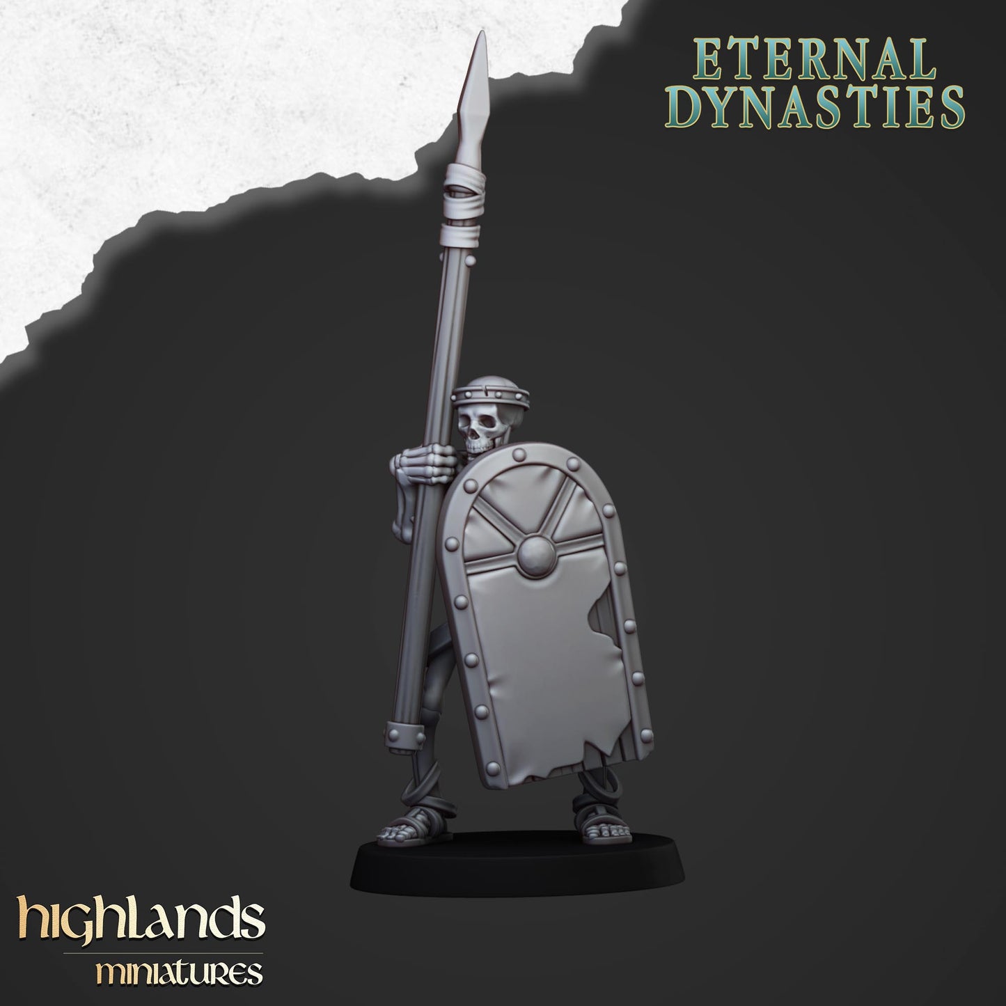 28mm Ancient Skeletons with Spears - Eternal Dynasties