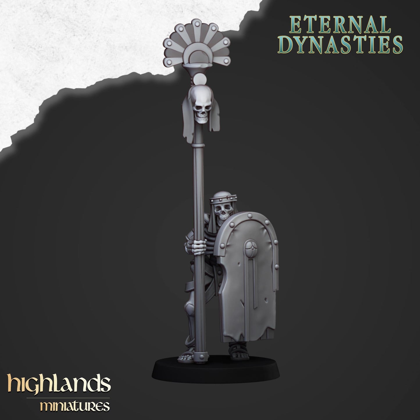 28mm Ancient Skeletons with Spears - Eternal Dynasties