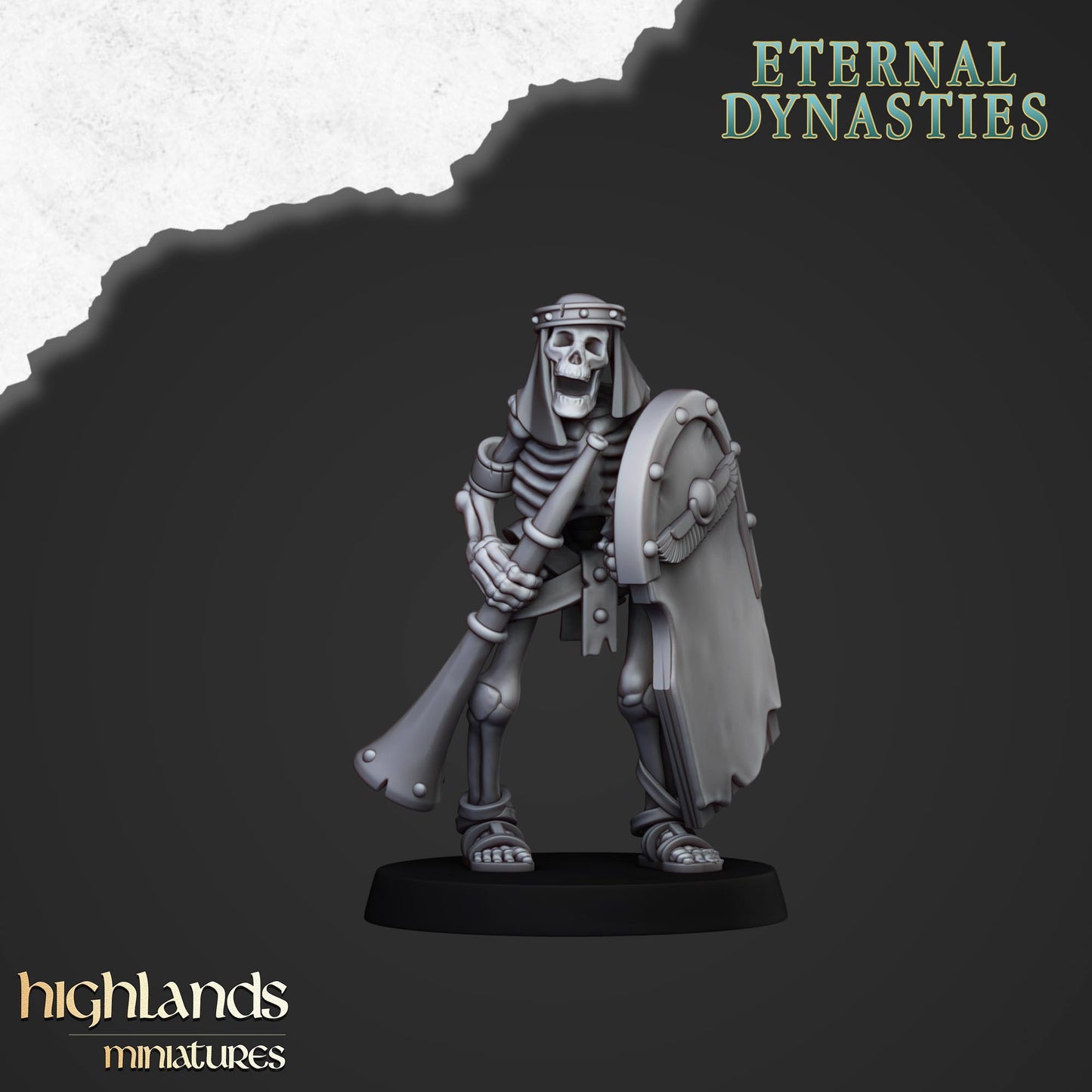 28mm Ancient Skeletons with Spears - Eternal Dynasties