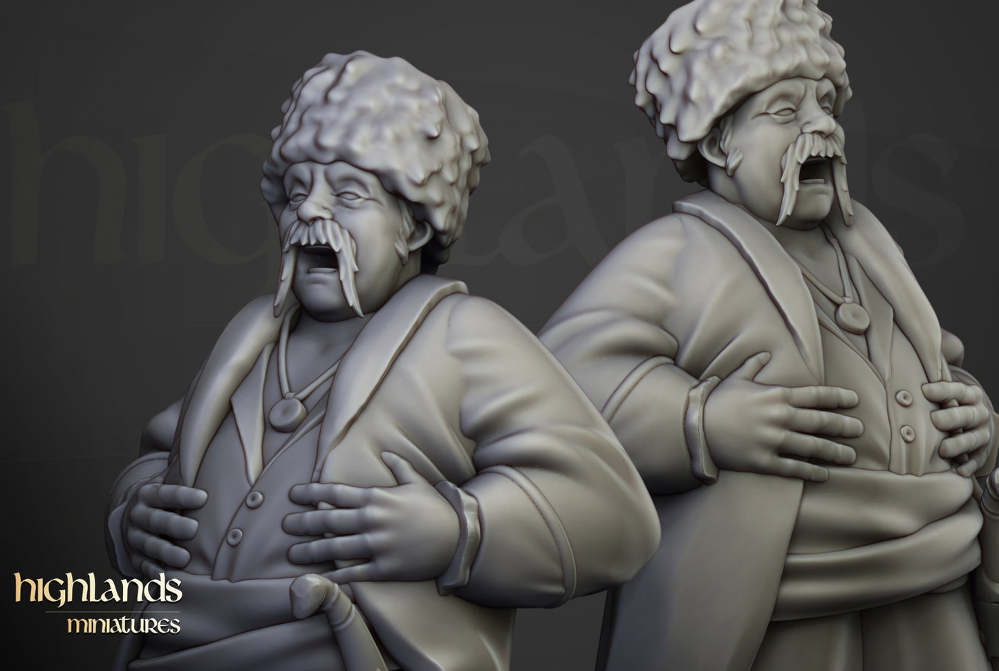 28mm Cossack Leader - Kislev Empire