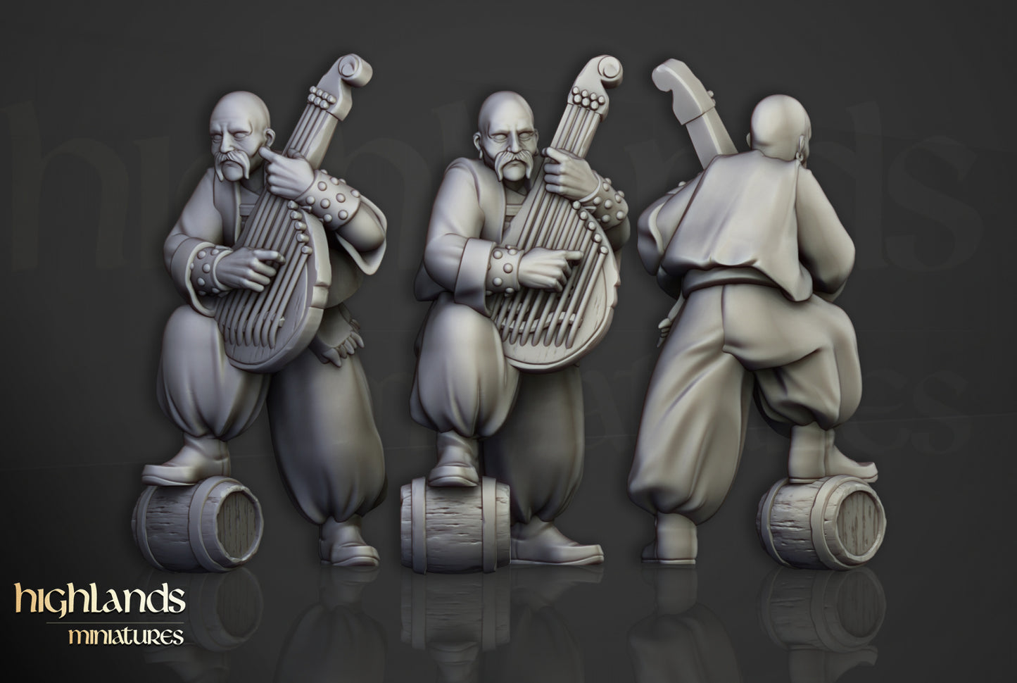 28mm Harbor Cossacks with Swords - Kislev Empire