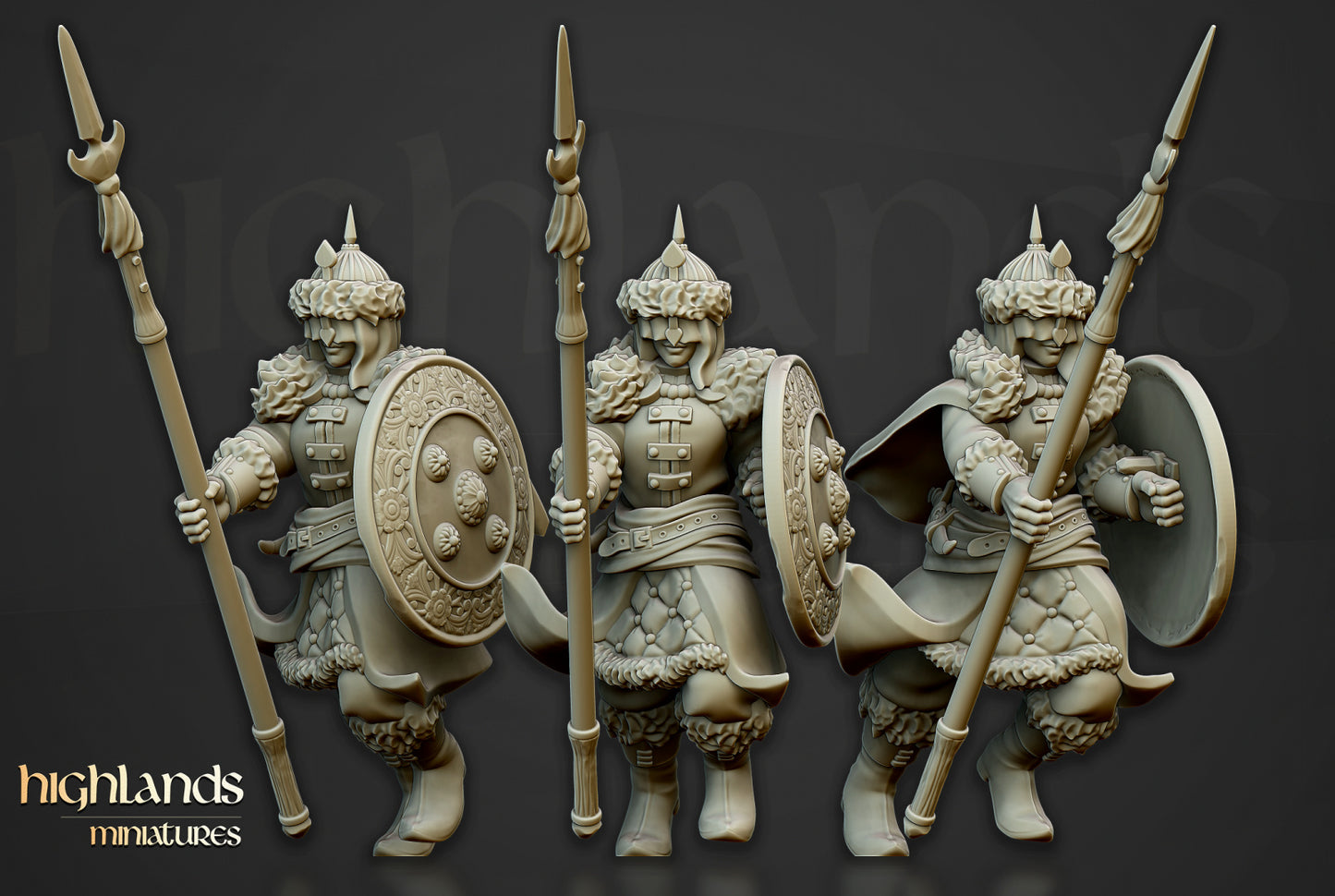 28mm Daughters of Volhynia with Spears - Kislev Empire