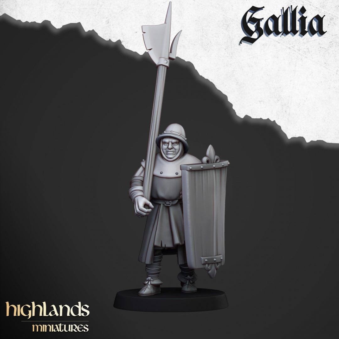 28mm Halberdiers - Gallia
