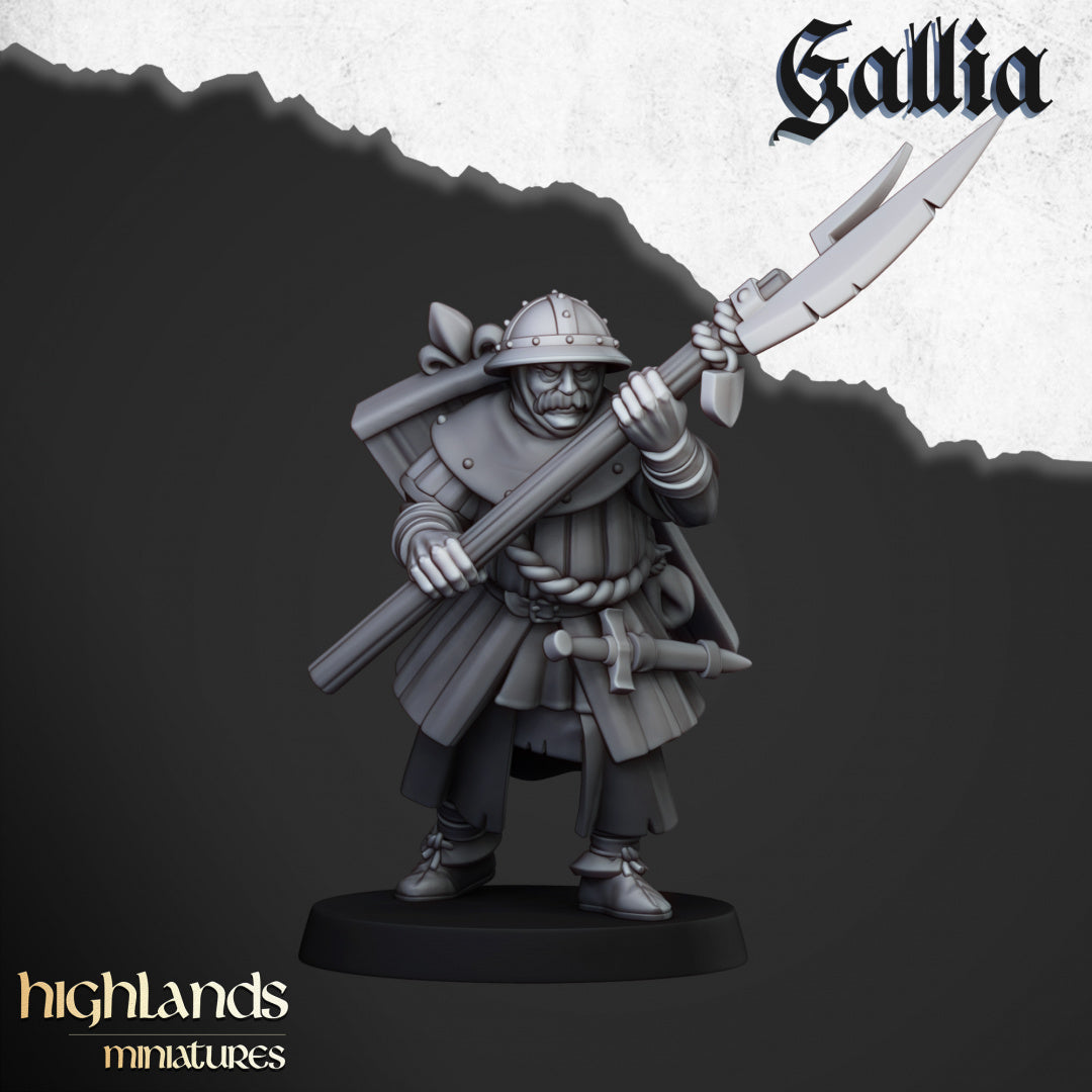 28mm Halberdiers - Gallia