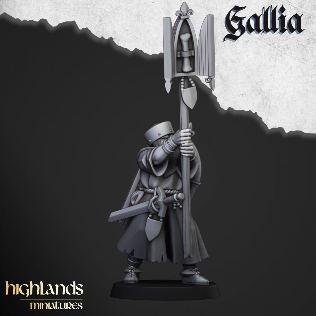 28mm Pilgrims with Reliquary - Gallia