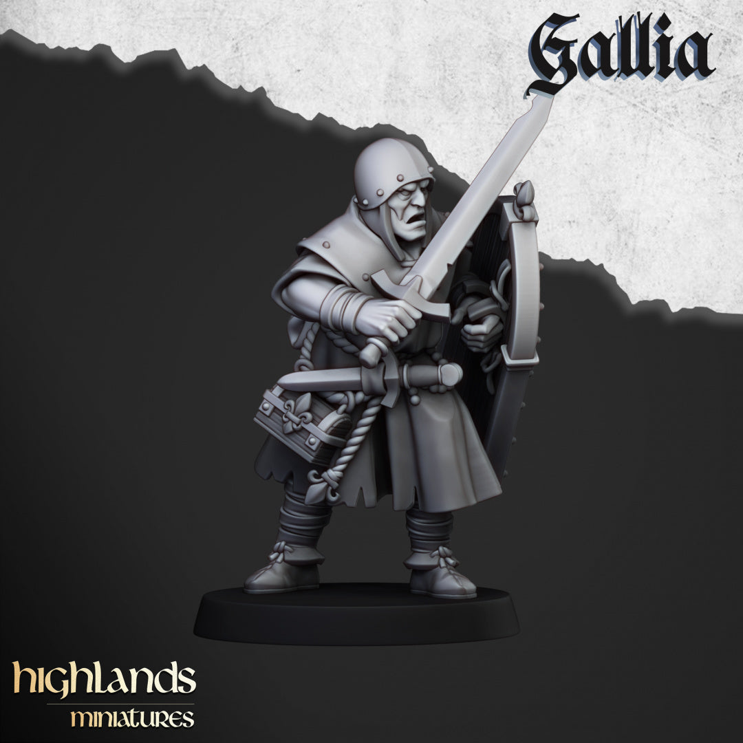 28mm Pilgrims with Reliquary - Gallia