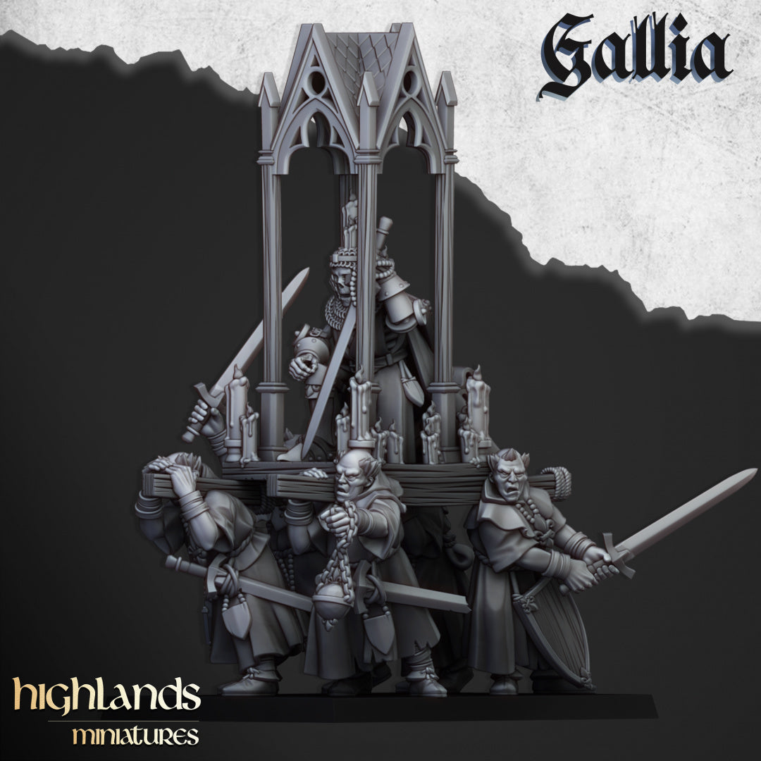 28mm Pilgrims with Reliquary - Gallia
