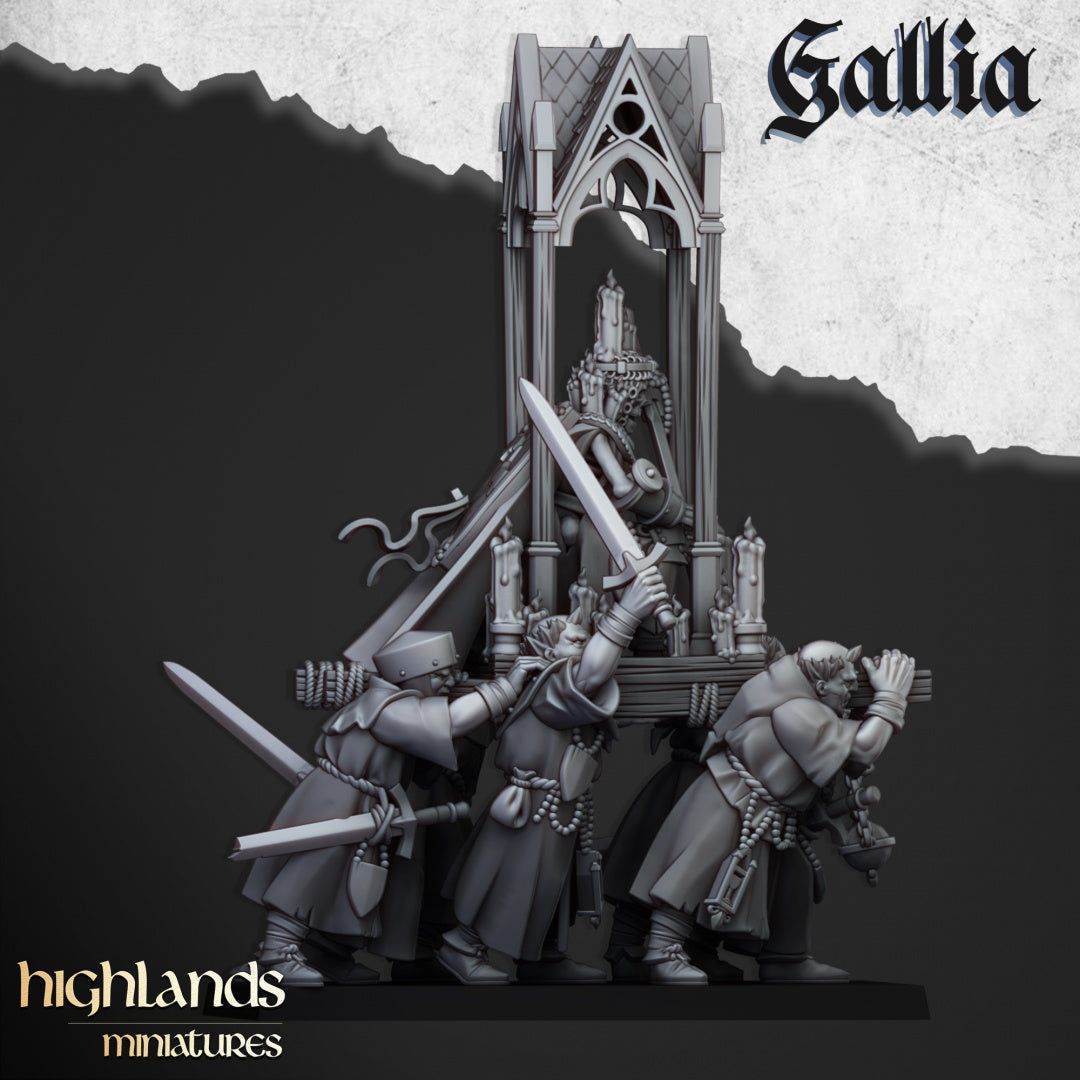 28mm Pilgrims with Reliquary - Gallia
