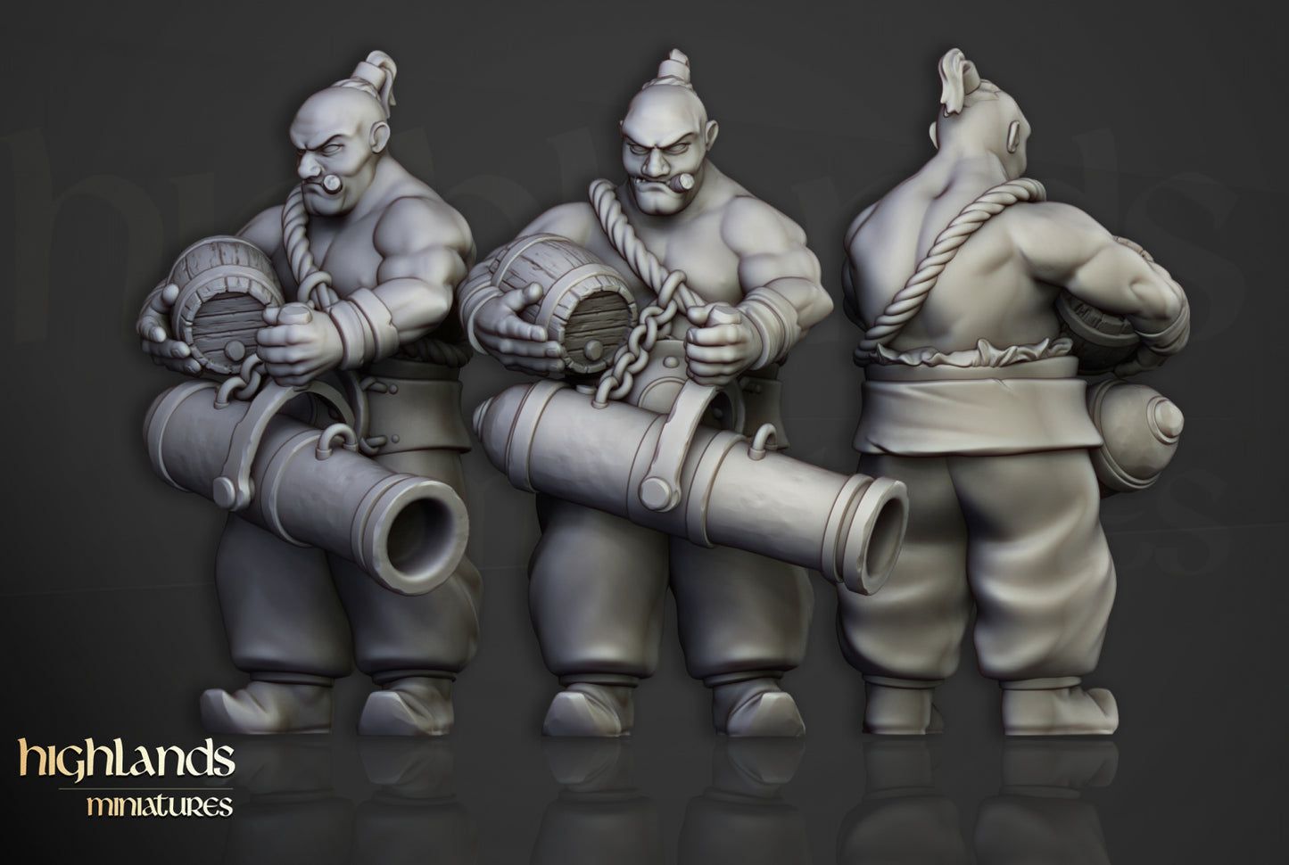 28mm Khazarian Gunners - Kislev Empire