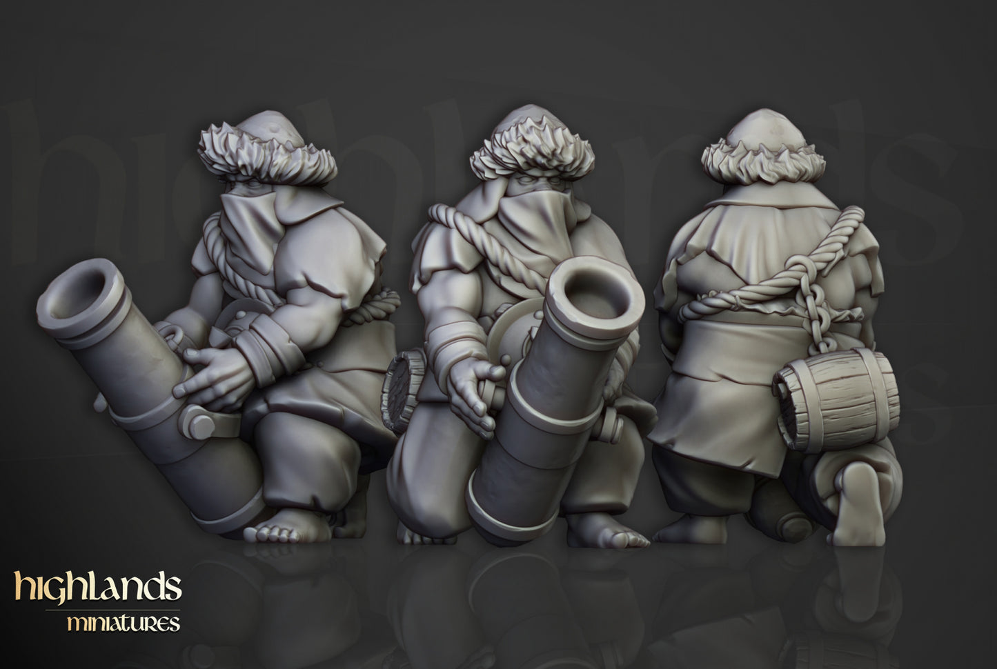 28mm Khazarian Gunners - Kislev Empire