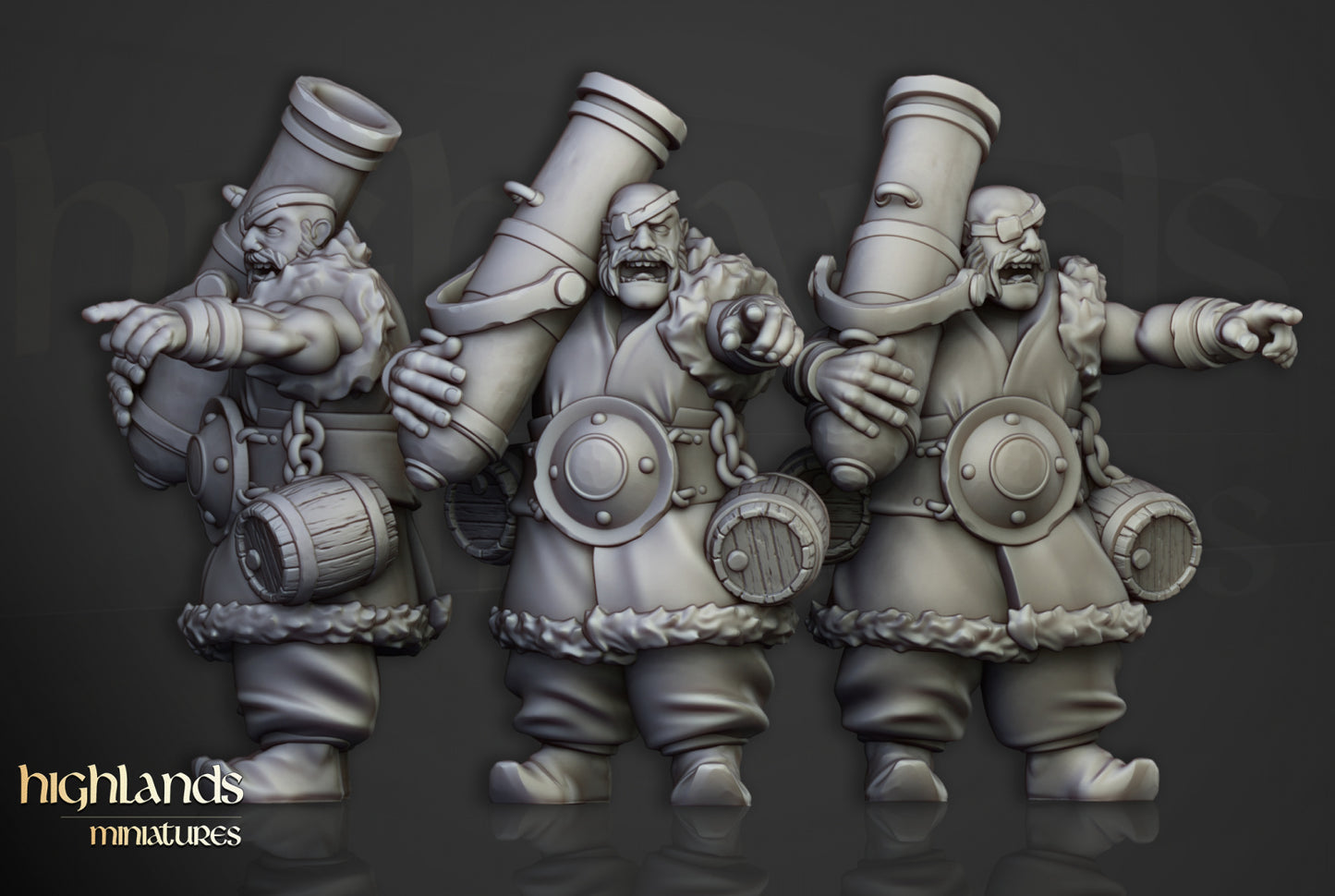 28mm Khazarian Gunners - Kislev Empire