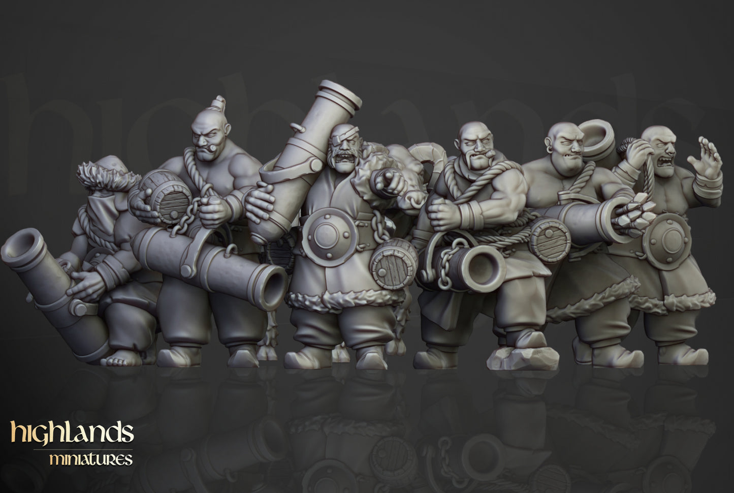 28mm Khazarian Gunners - Kislev Empire